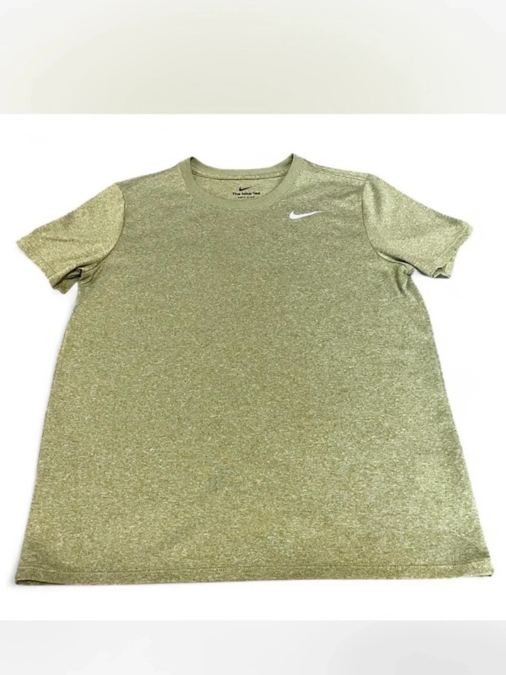 Nike Dri-Fit Green Heather Performance Tee size S